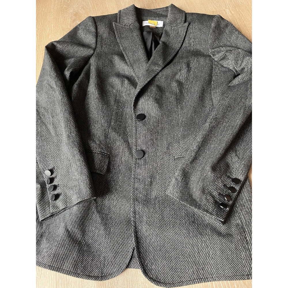 Calvin Klein Women's Blazer Size 6‎ Suit Jacket Two Button Gray Modern Career - Picture 13 of 16